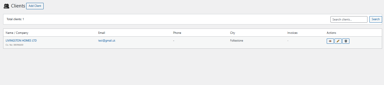 Clients - Manage your customers with full CRM support