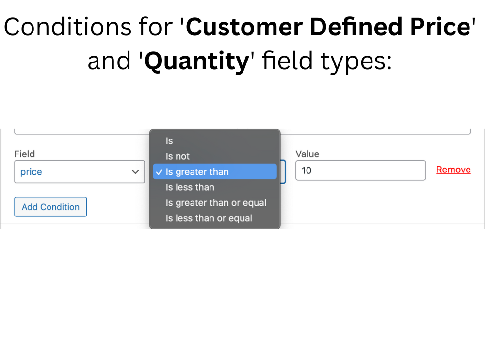 Premium feature: display field based on selected variant