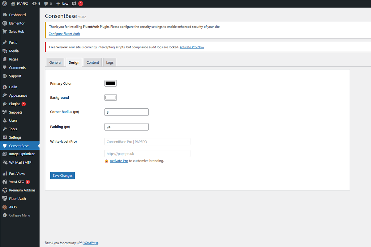Design Customization: Fully adjust the banner's style, colors, and positioning to match your website's branding.