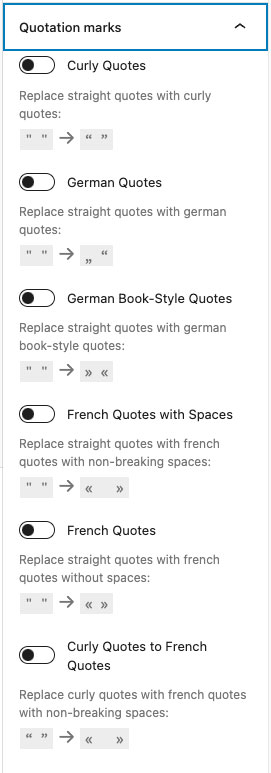 Quotation marks