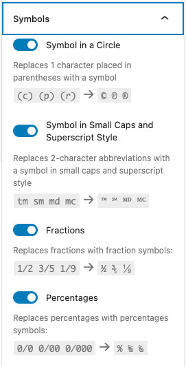 Symbols