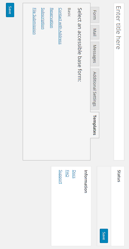 Contact Form 7 form selection