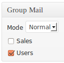 Multiple usage: sending emails to users.
