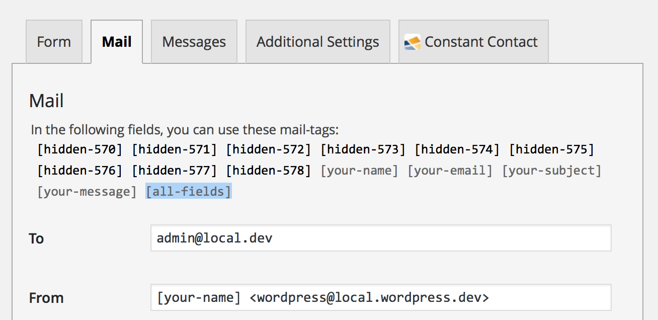 The `[all-fields]` Mail tag