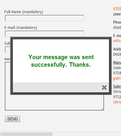 The colorbox popup has the style you set from the lightbox plus. You can also style it from css as you want.
