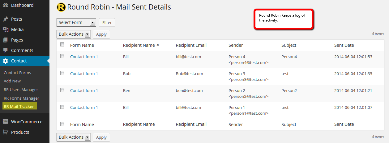 Round Robin should now be working.  Distributed leads are logged.