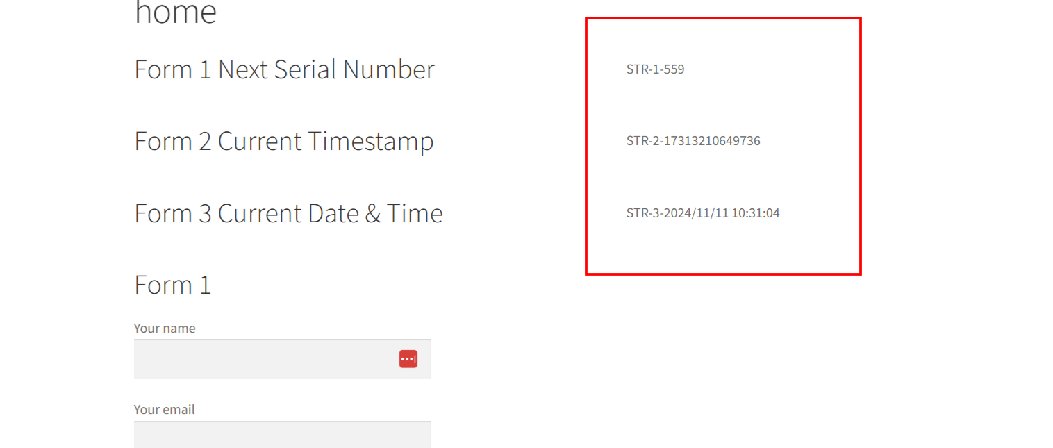 shortcode values on frontend.png