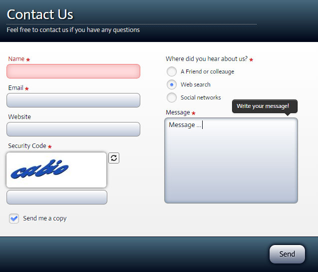 Blue-White Template