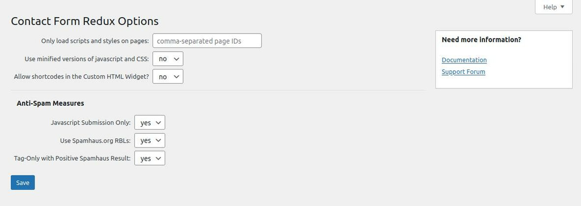 The Options Page