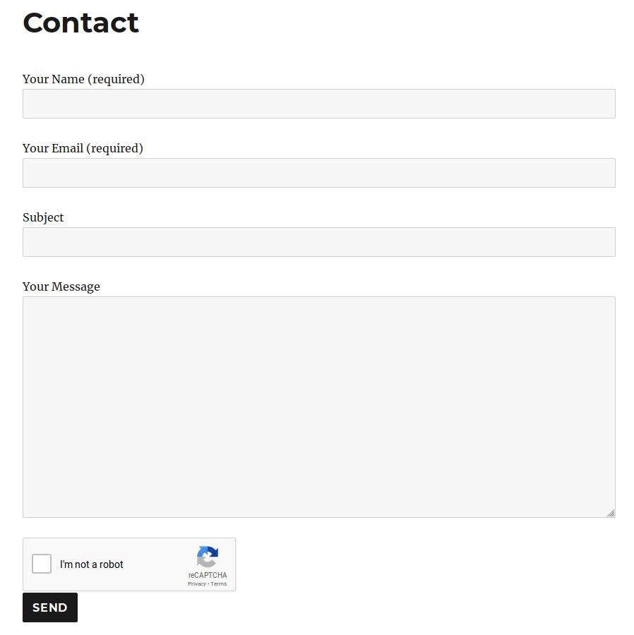 A Basic Contact Form with Google reCAPTCHA v2