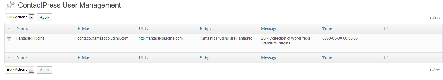 ContactPress User Management