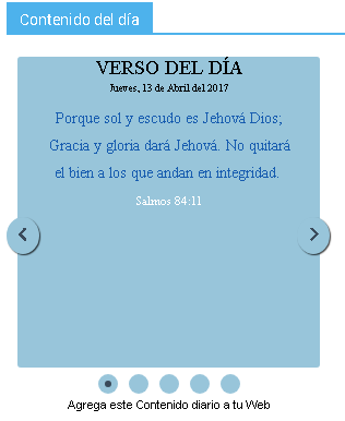 Versículo del día.
