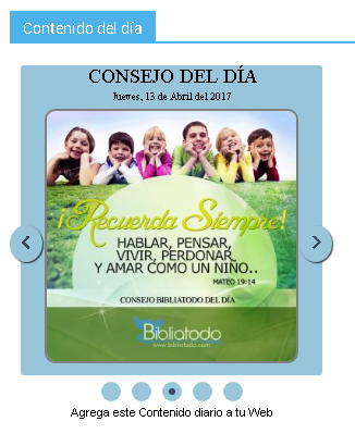 Consejo del día.