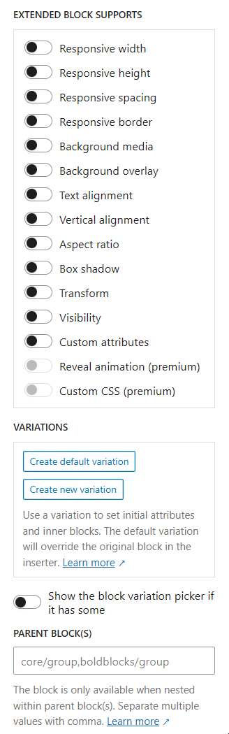 Variation library