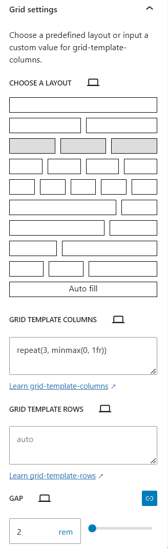 Developer settings
