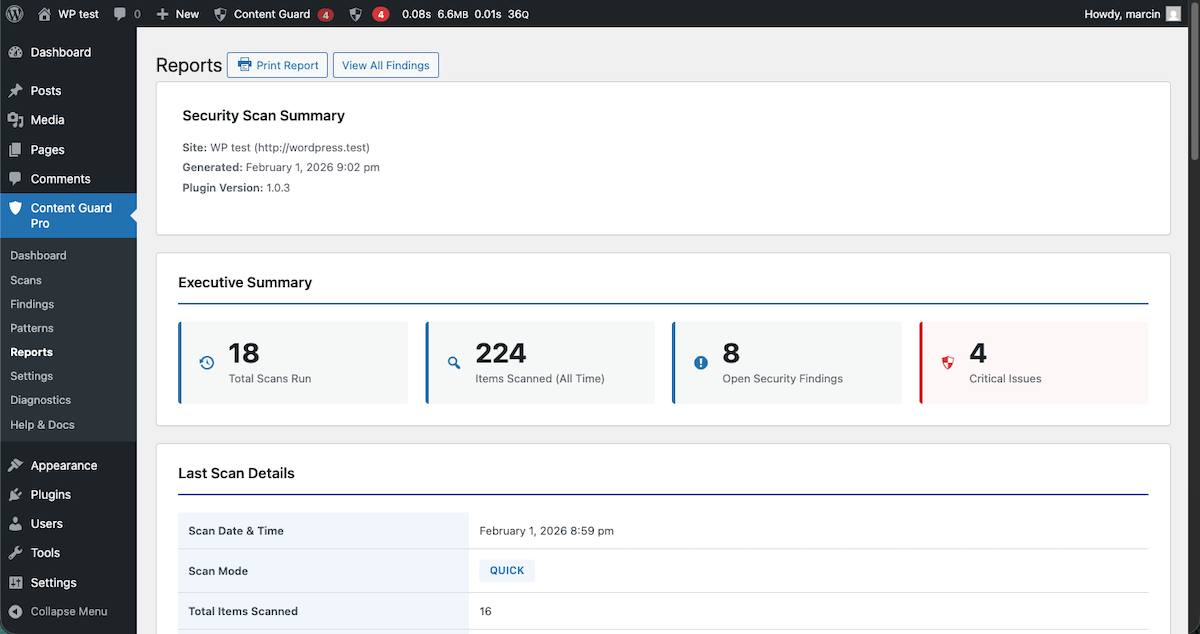 **Help Center** — Access documentation, support forums, and troubleshooting guides directly from your WordPress dashboard.