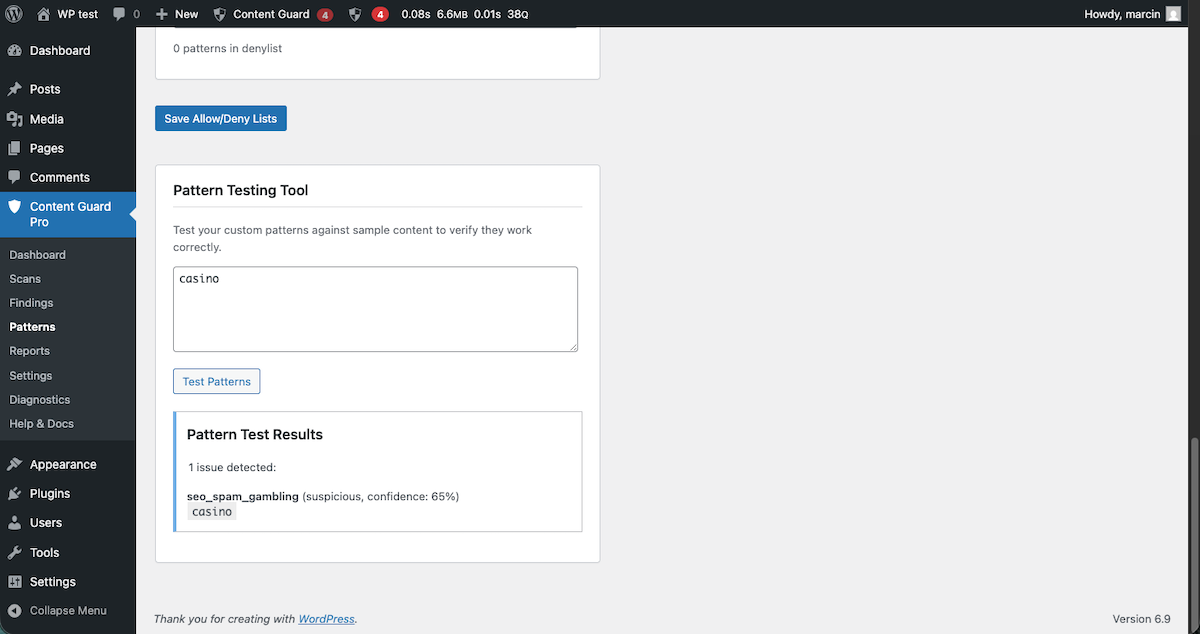 **Gutenberg Block Editor Integration** — Real-time malware scanning directly within the Block Editor as you create and edit content.