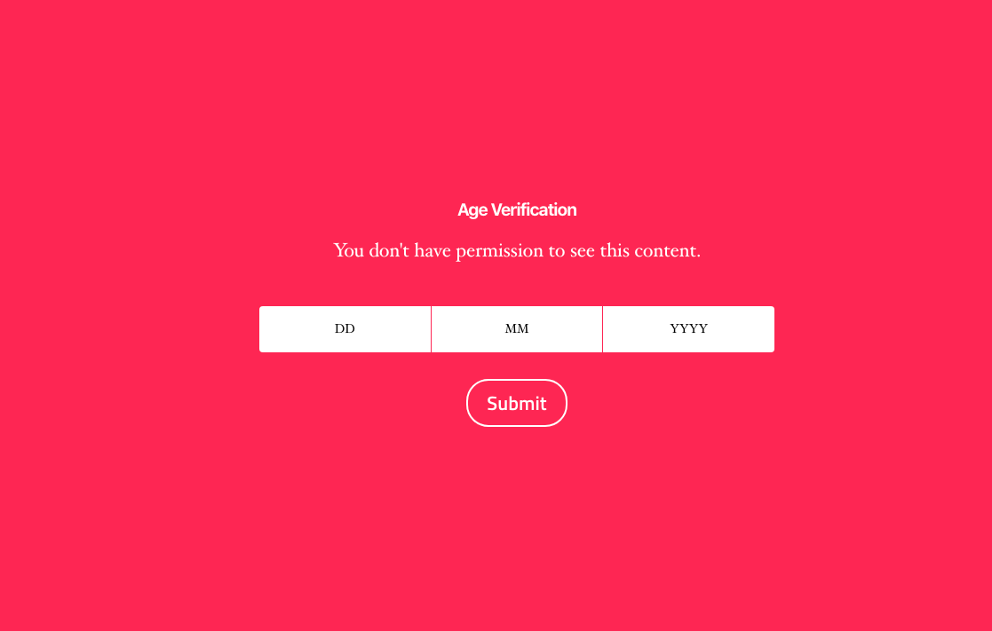 Age Verification with Background Color