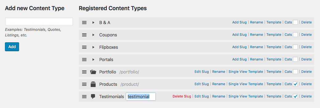 Content types