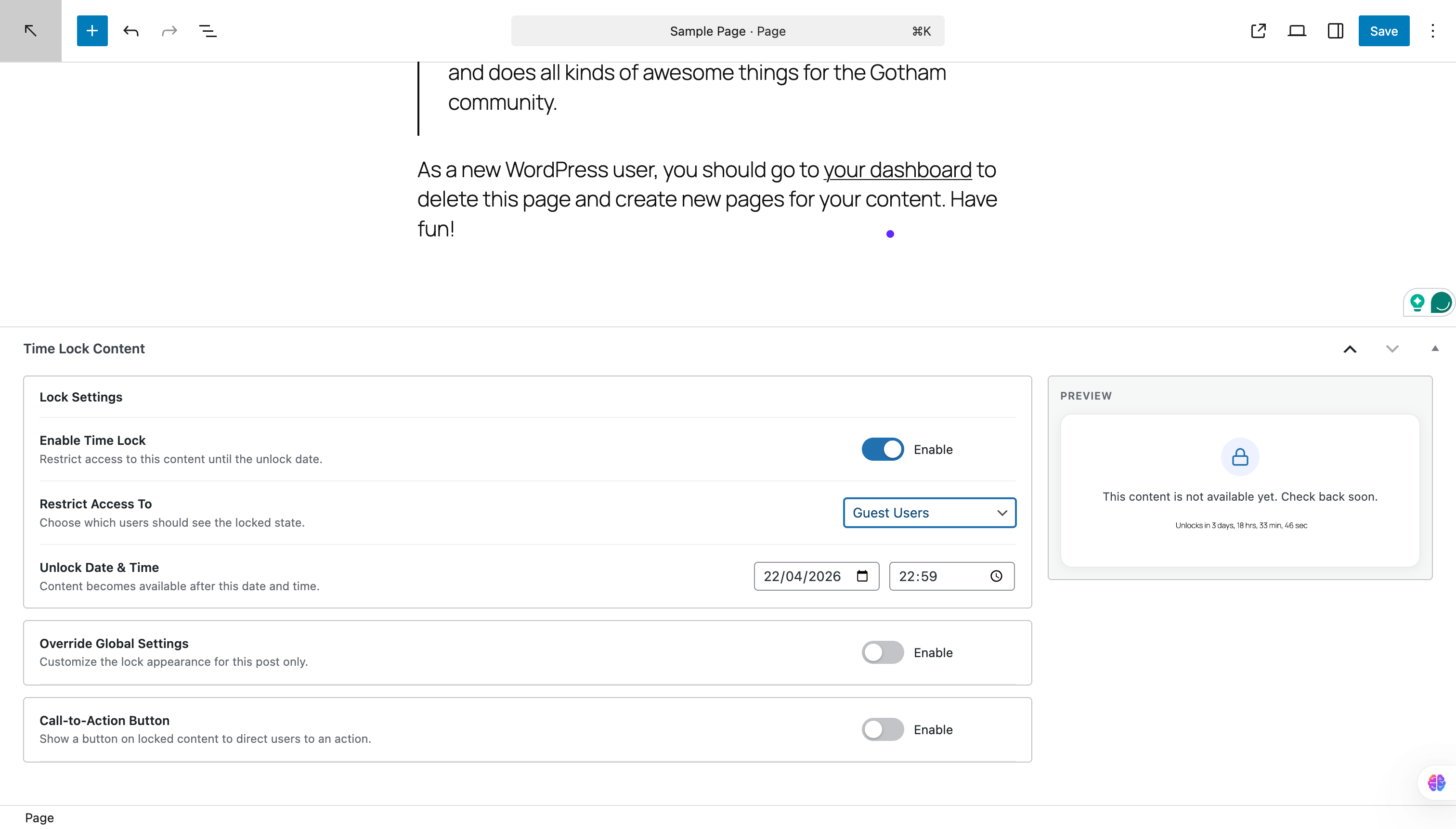 The three countdown timer styles: text, flip-card, and circular.
