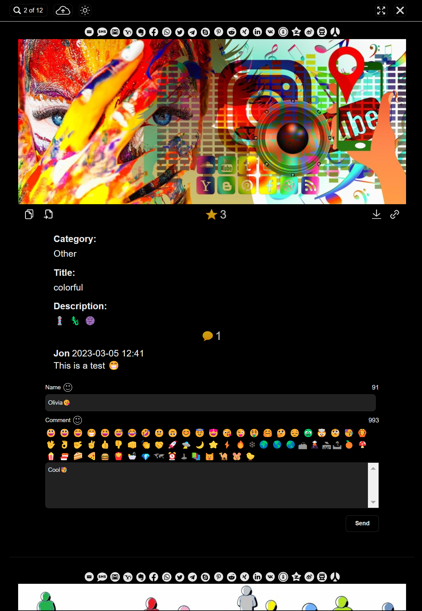 Upload form example