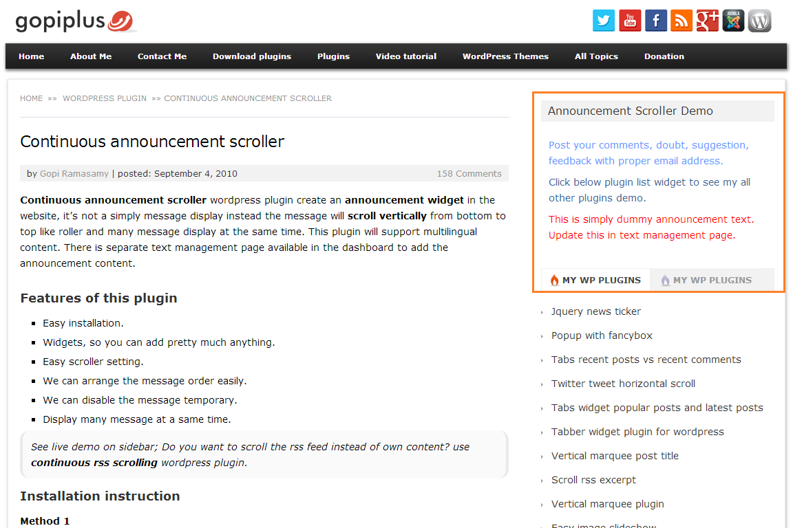 Front Screen. http://www.gopiplus.com/work/2010/09/04/continuous-announcement-scroller/