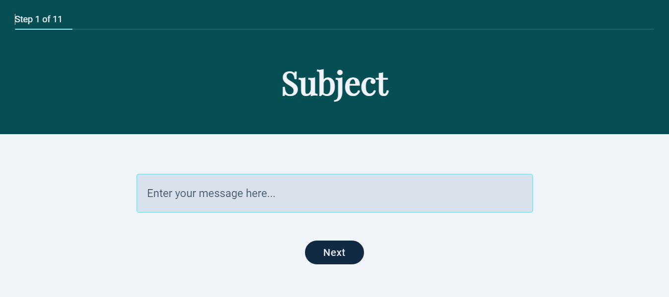 Theme for conversational form
