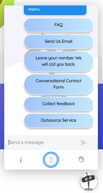 Conversational Form inside the ChatBot