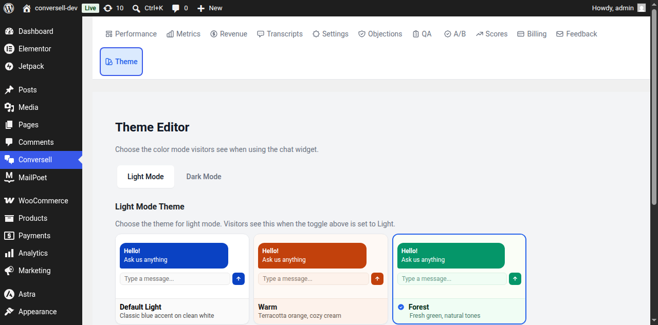 Quick-prompt suggestions, first-time visitors see contextual prompt suggestions to start a conversation.