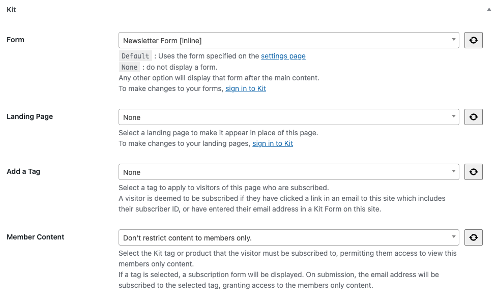 Display your Kit forms anywhere on your WordPress web site using the form block / shortcode