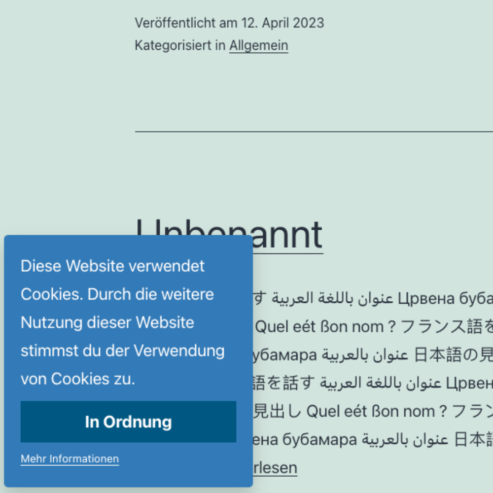Notice German