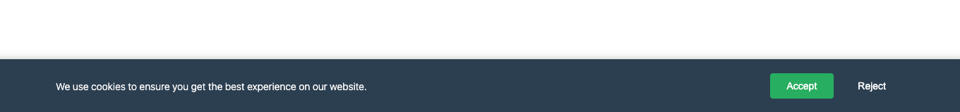 Bottom left corner banner position example