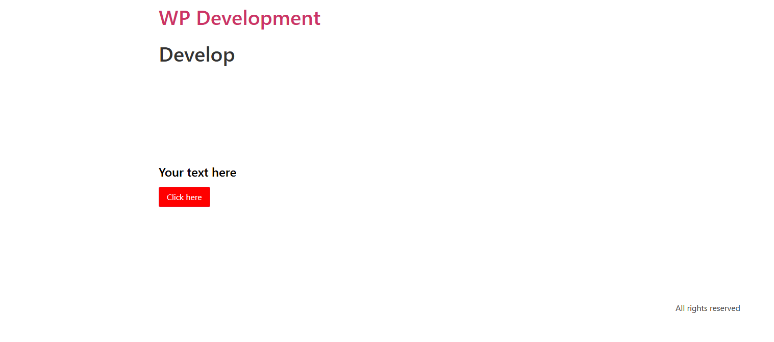 The button in action on a live page.