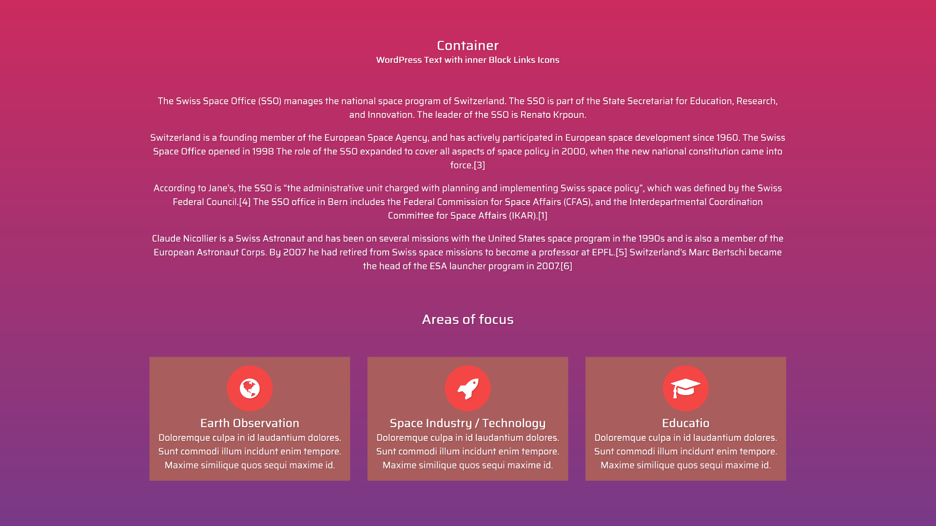 Accordion Block Screen