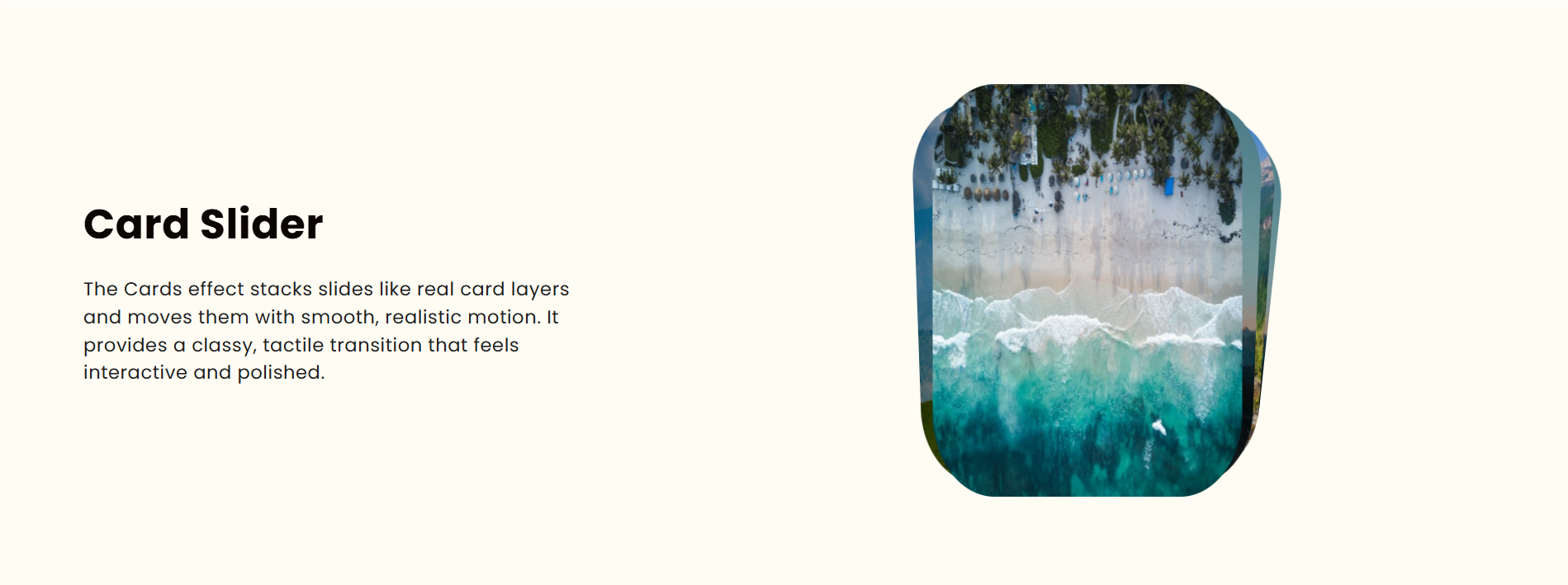 Slider Frontend – Card Effects