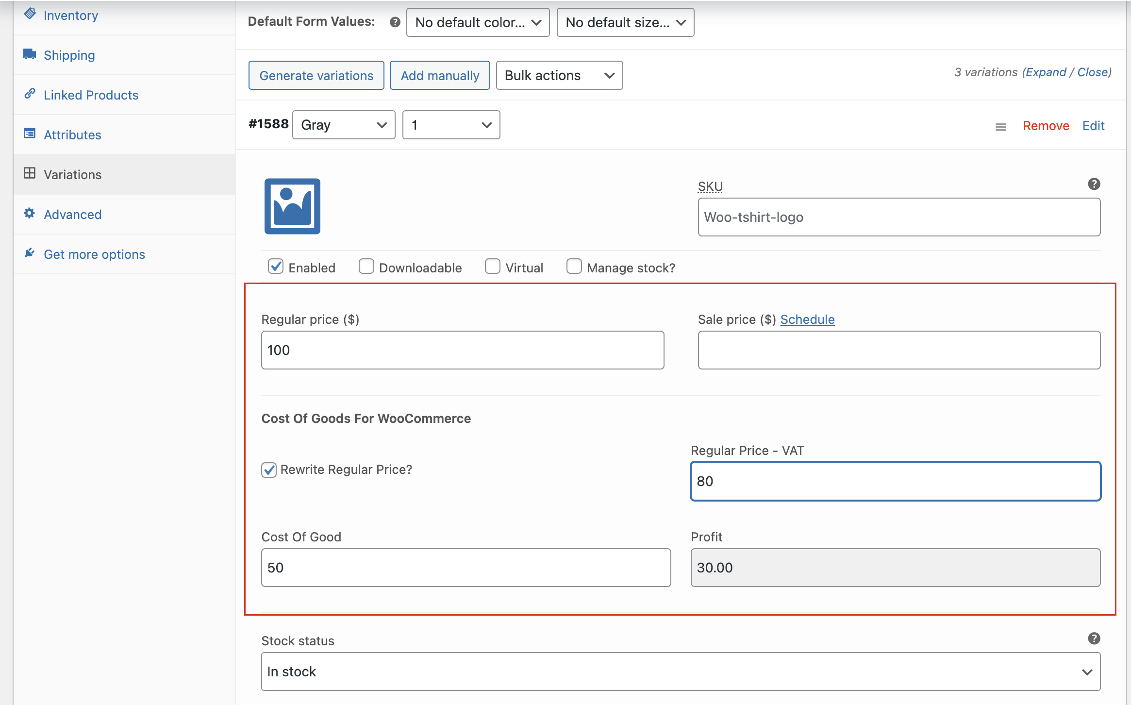 screenshot-4.png - Historical cost tracking.