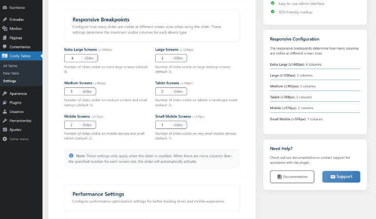 **Responsive Design**: Tables adapt perfectly to all screen sizes