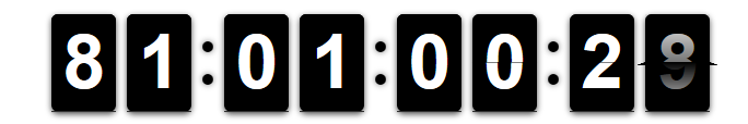 A CountDown FlipClock in action.