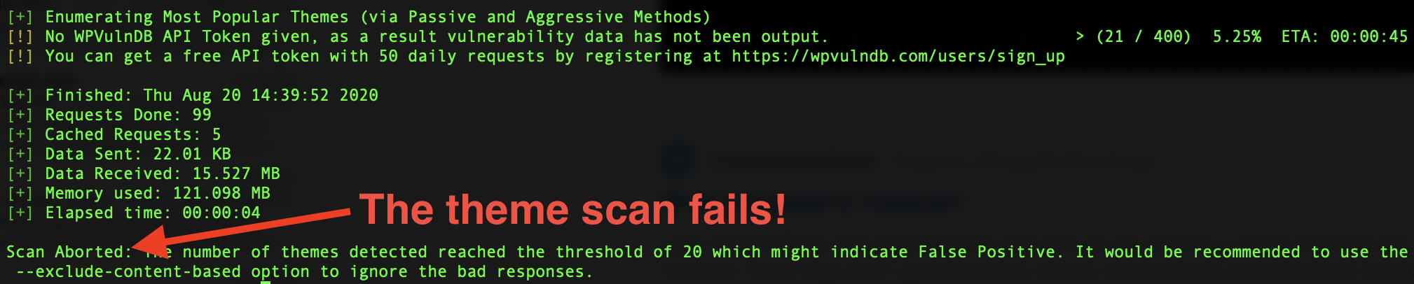 Defeating WPScan's theme scan