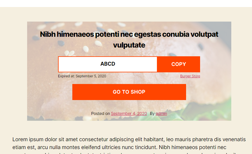 Coupon post.