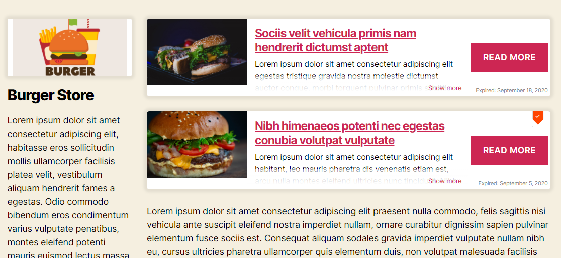 Store page.