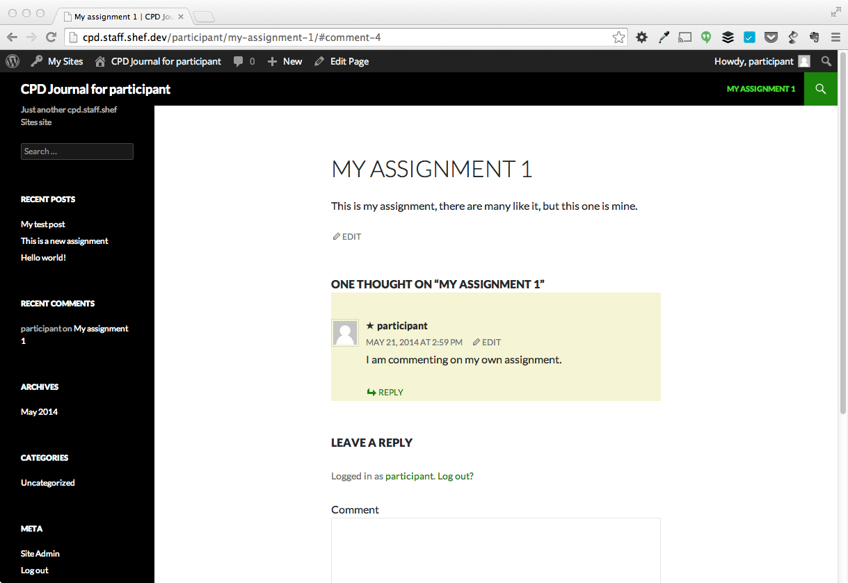 As a supervisor I can log in and change the comment and the score