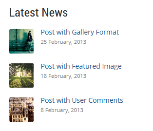 Display your most recent posts with a more stylish design