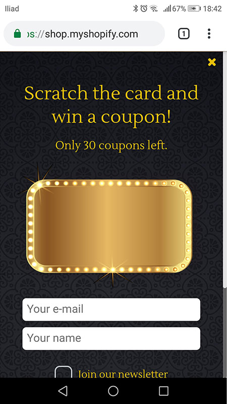 Scratch Card (Mobile)