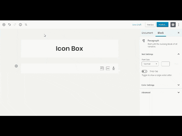 Icon Box Block