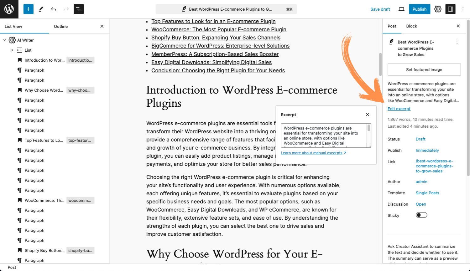 Popup: Confirm the Terms of Service to start using the plugin.