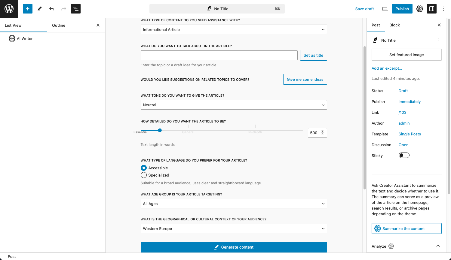 Edit with Preset Options: Apply quick changes with predefined options.