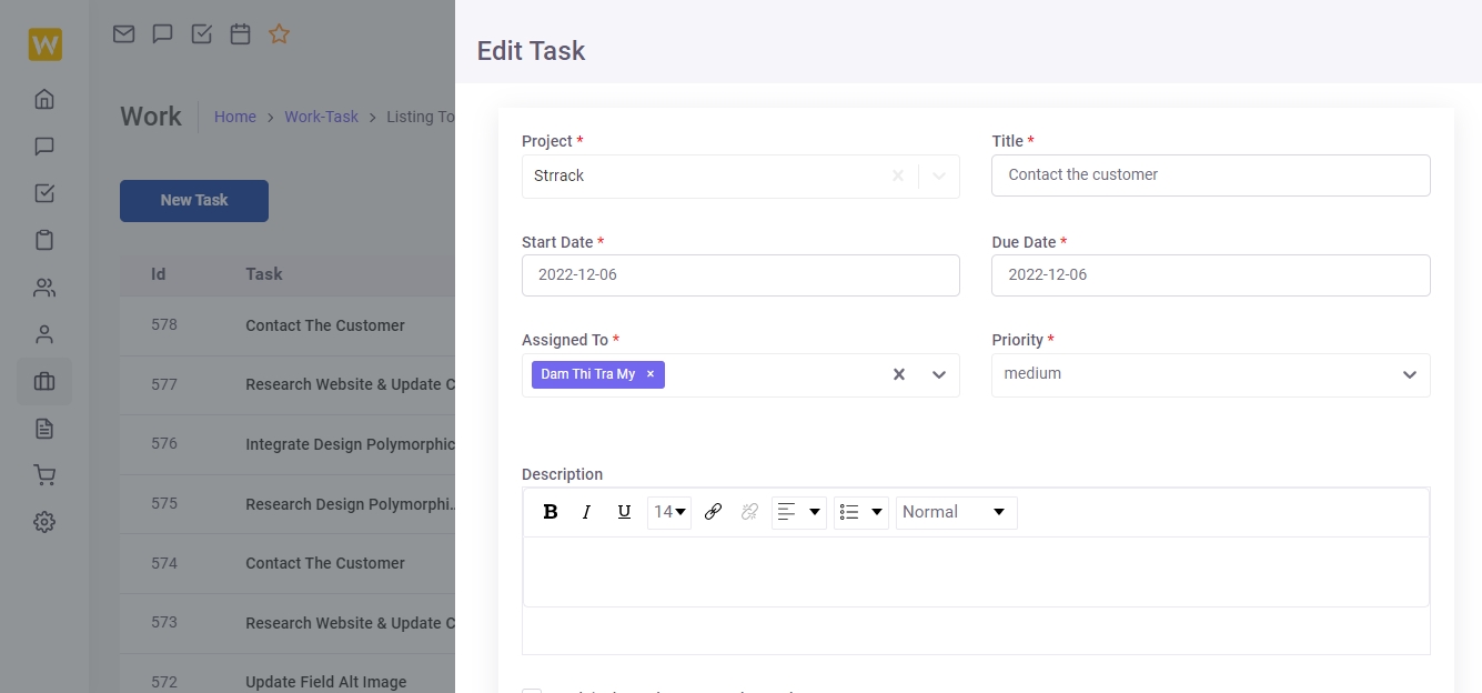 Tasks List