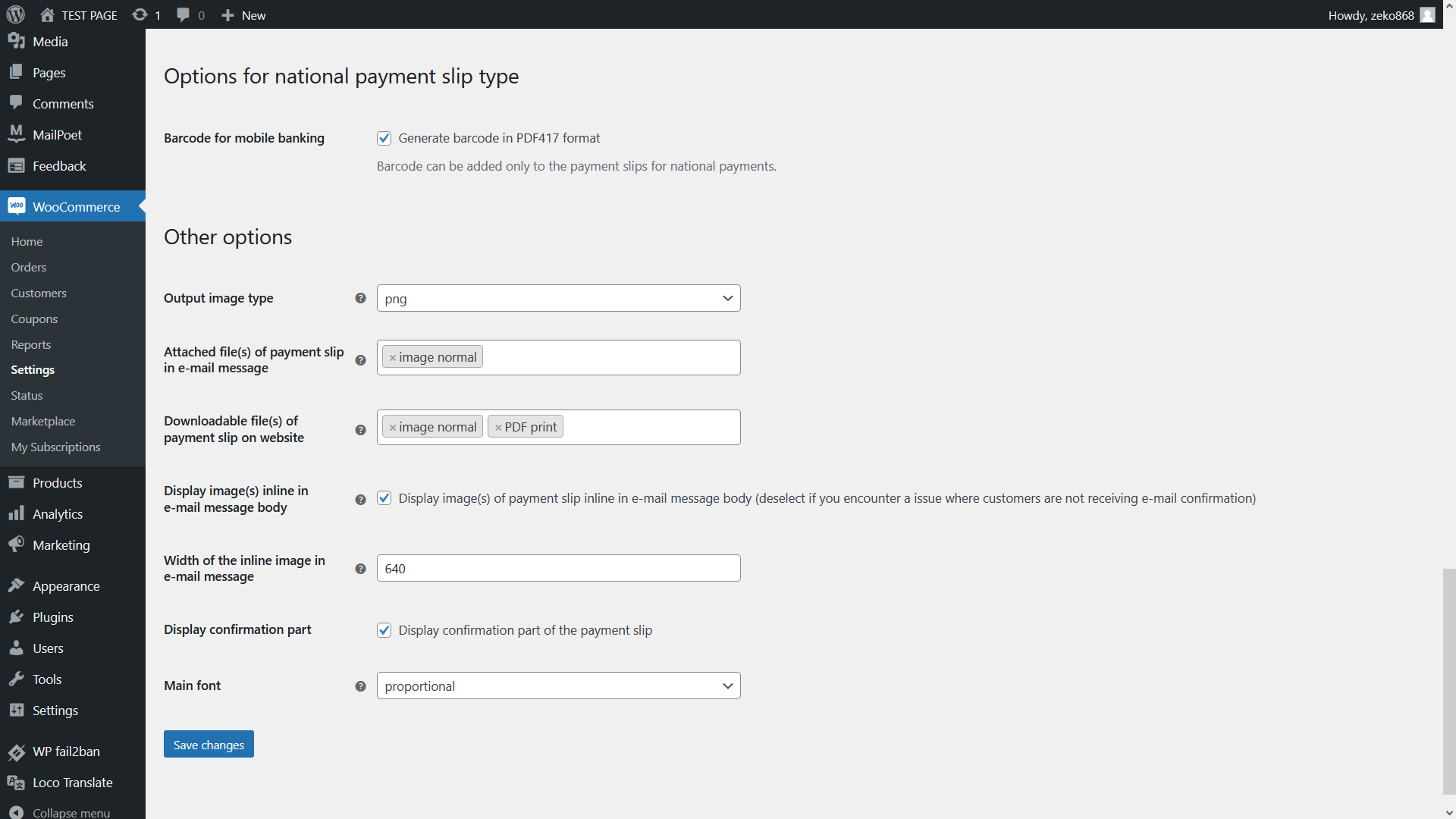 All fields (along with various other properties) can be set through settings page of this payment gateway that is located within WooCommerce Admin Dashboard.