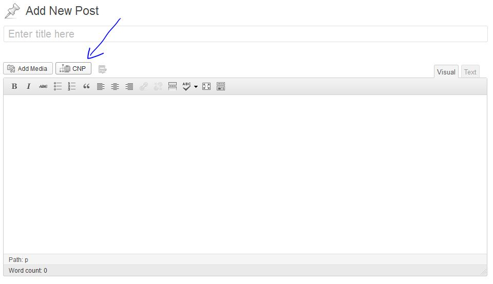 Shortcode builder button